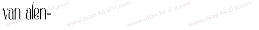 van alen字体转换
